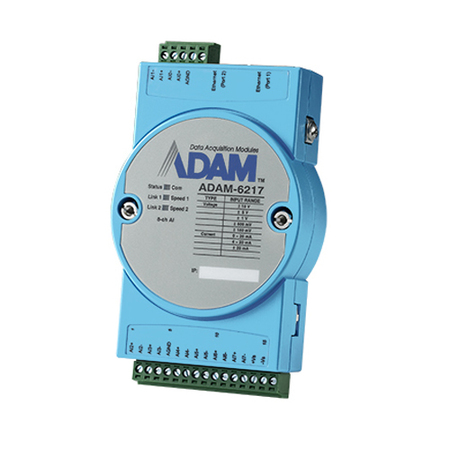 ADVANTECH 8-Ch Isolated Analog Input Modbus Tcp M ADAM-6217-B